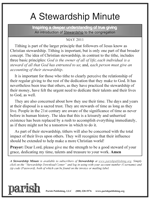 A Stewardship Minute
